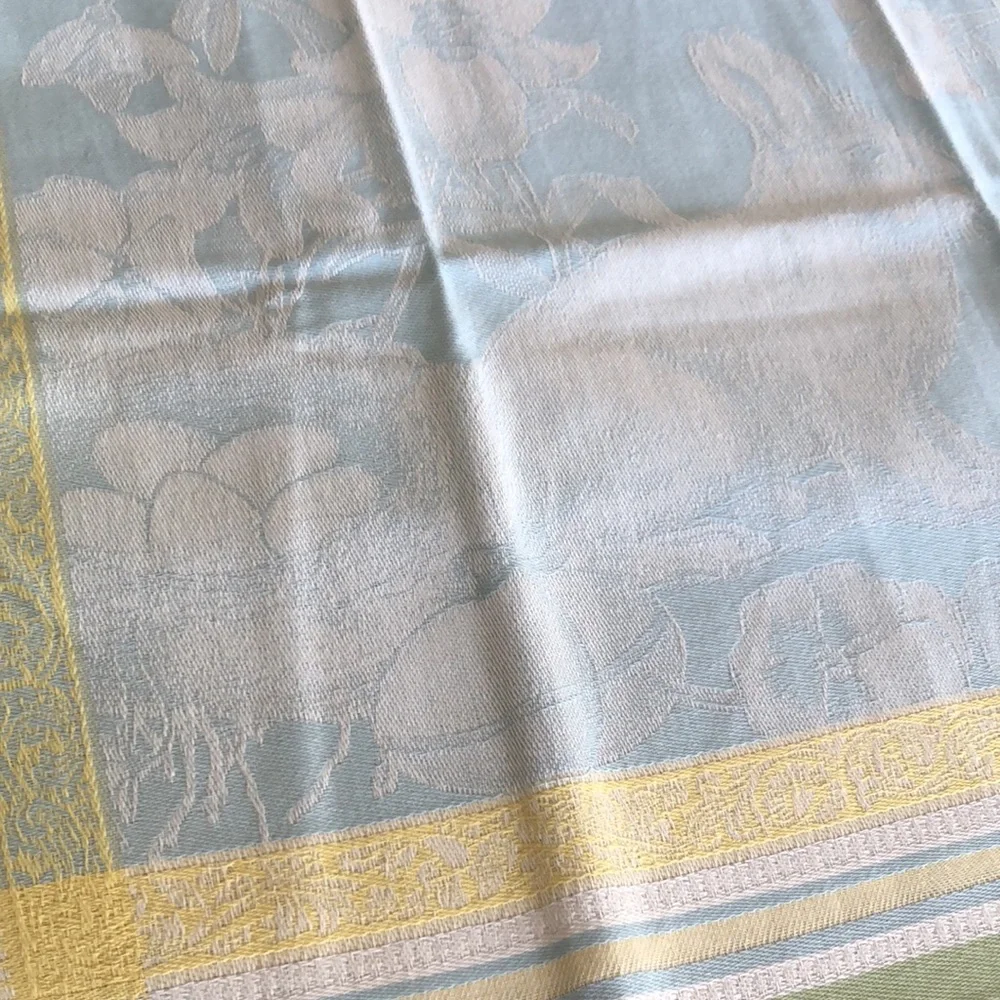 Williams Sonoma Jacquard Bunny Napkins